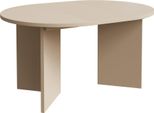 Selsey Ovo - Tavolo Da Pranzo Allungabile, Rotondo, 110-190 X 110 Cm, Cappuccino