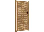 Vidaxl Cancello Da Giardino 105X205 Cm In Acciaio Corten Design Quadrato