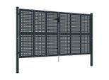 Vidaxl Cancello Da Giardino Antracite 300X200 Cm In Acciaio