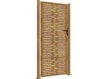 Vidaxl Cancello Da Giardino 105X180 Cm In Acciaio Corten Design Quadrato