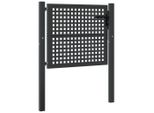 Cancello Da Giardino Antracite 105X125 Cm In Acciaio