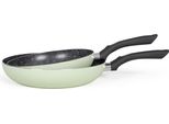 Set Di 2 Padelle Antiaderenti 24/28Cm Verde Livoo Men124Ve