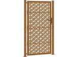 Vidaxl Cancello Da Giardino 100X175 Cm In Acciaio Resistente Agli Agenti Atmosferici, Design A Croce