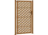 Vidaxl Cancello Da Giardino 100X200 Cm In Acciaio Resistente Agli Agenti Atmosferici, Design A Croce