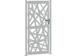Vidaxl Cancello Da Giardino 100X200 Cm In Acciaio Corten Design Luminoso