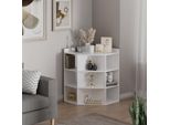 Vicco Scaffale Angolare Elina, 60 X 80 Cm, Bianco