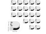 Morsetto Per Vetro, Acciaio Inossidabile 304, Campo Di Serraggio 8-10 Mm, Dimensioni 4,3 Cm X 2,4 Cm X 5,5 Cm, Peso Netto 2,07 Kg, Dimensioni Imballo 22,5 Cm X 15 Cm X 6 Cm