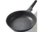 Bratpfanne Stoneline "Imagination Plus", Grau (Anthrazit), H:6Cm Ø:28Cm, Pfannen, Bratpfanne, Einzigartige Steinpartikel-Beschichtung, Induktion