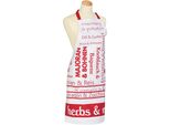KochschüRze stuco "Herbs&More", Rot (Weiß, Rot), B:80Cm L:85Cm, Baumwolle, SchüRzen, KochschüRze