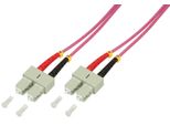 Logilink Cavo Patch Duplex In Fibra Ottica OM4 50/125µ Sc/Sc Speciale Viola 5 M