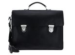 Picard Pelle Borsa Da Ufficio Borsa A Tracolla Con Scomparto Per Laptop Toscana Briefcase Black Nero