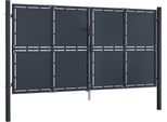 Cancello Da Giardino In Acciaio 300×200 Cm Antracite
