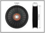 Caffaro 89-99 Puleggia Di Rinvio Cinghia Trapezoidale Dentata 119 Mm Per Opel Insignia Caravan Astra J Sports Tourer (P10) Astra J Zafira Tourer C (P12) Mokka / Mokka X
