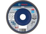 Bosch Disco Lamellare X571 Best For Metal Diritto 125 Mm 60 Plastica 10 Pz