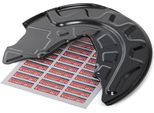 Topran 116 824 - Oe 5Q0 615 311F Piastra Di Ancoraggio, Asse Anteriore Sinistro Per A3 (8V), Leon (5F), Kodiaq, Octavia Iii (5E), Superb Iii (3V), Arteon (3H), Golf Vii, Passat (3G), Tiguan (Ad, Ax), Tiguan (Bj, Bw)