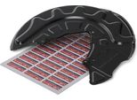Topran 116 825 - Oe 5Q0 615 312F Piastra Di Ancoraggio, Asse Anteriore Destro Per A3 (8V), Leon (5F), Kodiaq, Octavia Iii (5E), Superb Iii (3V), Arteon (3H), Golf Vii, Passat (3G), Tiguan (Ad, Ax), Tiguan (Bj, Bw)