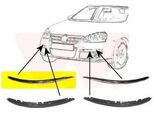 Van Wezel 5886484 - Paraurti Anteriore Destro Oe 1K0807244A Per Golf V (1K), Jetta Iii (1K2)