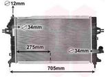 Radiatore Acqua Van Wezel Per Opel Astra H Zafira B 1.3 1.7 1.9 Cdti + 16V