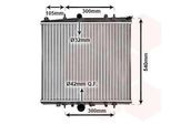 Van Wezel 40002331 Radiatore Radiatore Acqua Radiatore Motore Adatto Per Peugeot 807 Mpv Per CitroËN C8 Ii