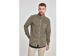Urban Classics - Camicia Di Velluto A Coste Oliva - M