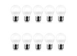 10X Confezione Economica E27 5W Opaco Led Lampadina Globo G45 400 Lumen Lampadina Bianco Freddo