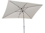 Angel Living 3X2M Ombrellone In Alluminio Con Manovella E Inclinazione Per Giardino Terrazza Avorio