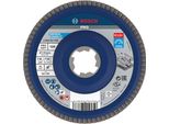 Bosch X-LOCK Disco Lamellare X571 Best For Metal Diametro 115 Mm Grana 120 10 Pz