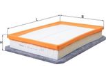 Mahle Lx 3685 - Filtro Aria Oe 13270921 Per Meriva (X03)