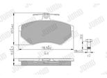 Set Di Pastiglie Freno Anteriori Jurid Per Vw Golf Ii (19E, 1G1) 571969J