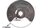 Van Wezel 3041372 - Oe A211 420 0244 Piastra Di Ancoraggio, Asse Anteriore Destro Per Cls (C219), Classe E (W211), Classe E (VF211), Classe E (S211), Sl (R230)
