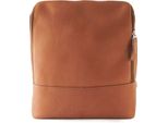 Harold's Pelle Zaino Per Il Tempo Libero Zaino Con Scomparto Per Laptop Campo U-City-Backpack Cognac Marrone Chiaro