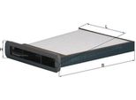 Filtro Abitacolo Mahle La 480 Filtro Antipolline Per Nissan NV200 / Evalia Bus