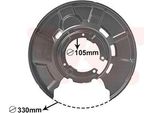 Van Wezel Paraspruzzi Per Disco Freno Per Bmw 3 Touring (E91) Posteriore Destro 0627374 Piastra Di Ancoraggio