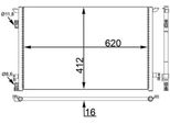 Mahle Ac 411 000S - Condensatore Aria Condizionata Oe 51779945 Per Croma, Signum (Z03), Vectra C (Z02)