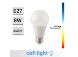 10 Pezzi Forever Light E27 Led A60 8W Lampada Lampadina 4500K Bianco Neutro 640 Lumen Lampadina Faretto Lampadina