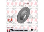 2X Disco Freno Zimmermann 100.3328.52 Per Audi Tt Coupé (8J3) Tt Roadster (8J9)