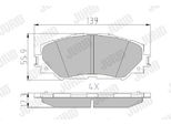 Set Di Pastiglie Freno Anteriori Jurid Per Toyota Auris (NRE15, ZZE15, ADE15, ZRE15, NDE15) 572598J
