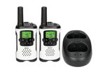 Alecto FR-175 - Set von zwei Funkgeräten - Reichweite von bis zu 7 Kilometern, weiß/schwarz