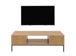 Tv-Rack MCW-O39, Tv-Board Fernsehtisch Lowboard Tv-Schrank Ablage, Melamin Mdf 39X120X60Cm ~ Natur