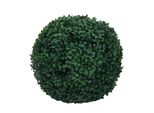 KüNstlicher Busch MCW-O96, Buchskugel Dekopflanze Buchsbaumkugel Kunstpflanze Buxus, Outdoor, Polyethylen Ø 33Cm