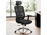 BüRostuhl Finebuy Schreibtischstuhl Mesh Schwarz Drehstuhl Ergonomisch 120 Kg