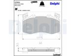 Set Di Pastiglie Freno Anteriori Delphi Adatte Per MERCEDES-BENZ Classe A (W177) LP3654