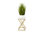 Howhomely Moderno Bianco Loft -Style Piantane 40 Cm - Sgabello Per Fiori
