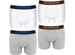 Brubaker Boxer Retrò Da Uomo - Confezione Da 4 Boxer Retrò - Pantaloni Boxer Hipster Con Elastico In Vita Confortevoli E Traspiranti Senza Apertura - Intimo Da Uomo In Cotone E Spandex®