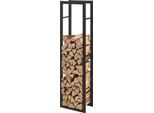 Rastrelliera Per Legna Da Ardere TäBy Rastrelliera Per Legna Da Ardere Internamente Esternamente In Metallo 40 X 25 X 150 Cm Supporto Per Legna Da Accatastare Supporto Per Legna Da Ardere Nero