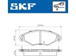 Set Pastiglie Freno Anteriori Skf Adatte Per Peugeot 206 Hatchback (2A/C) Vkbp 80470