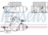 Nissens 91339 Radiatore Dell'olio Motore Per Renault Megane Iii Grandtour (KZ0/1) ScéNic Iii (JZ0/1) Grand ScÉNic Iii (JZ0/1) Megane Iii Hatchback (BZ0/1)
