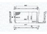Magneti Marelli 350213202800 - Oe 17117617638 Radiatore, Raffreddamento Motore Per X2 (F39), X1 (F48), Serie 2 (F46), Serie 2 (F45), F60, F54, F57, F56, F55