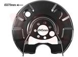Van Wezel Parafango Disco Freno Per Vw Golf Ii (19E, 1G1) Posteriore Destro 5813374 Piastra Di Ancoraggio