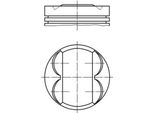 Mahle 011 Pi 00113 000 Pistone Per Opel Corsa D Hatchback (S07) Corsa E Hatchback (X15) Adam (M13) Per Chevrolet Aveo Hatchback (T300) Per Vauxhall